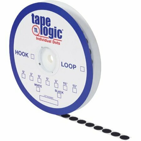 BSC PREFERRED 1-7/8'' Black Hook Tape Logic Individual Tape Dots S-17136